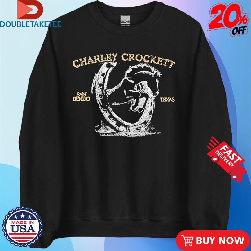 Official Charley Crockett San Benito Texas Horseshoe Shirts Unisex , , , Long Sleeve Tee