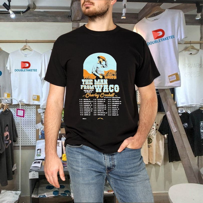 Official Charley Crockett The Man From Waco US Tour 2022 Dates Shirts Unisex , , , Long Sleeve Tee