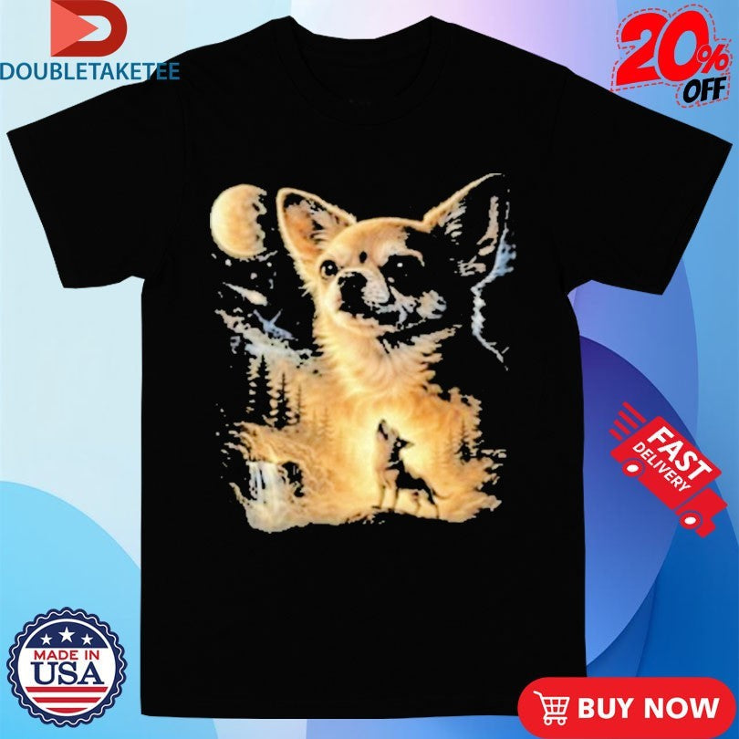 Official Chihuahua Howling To The Moon Shirts Unisex , , , Long Sleeve Tee