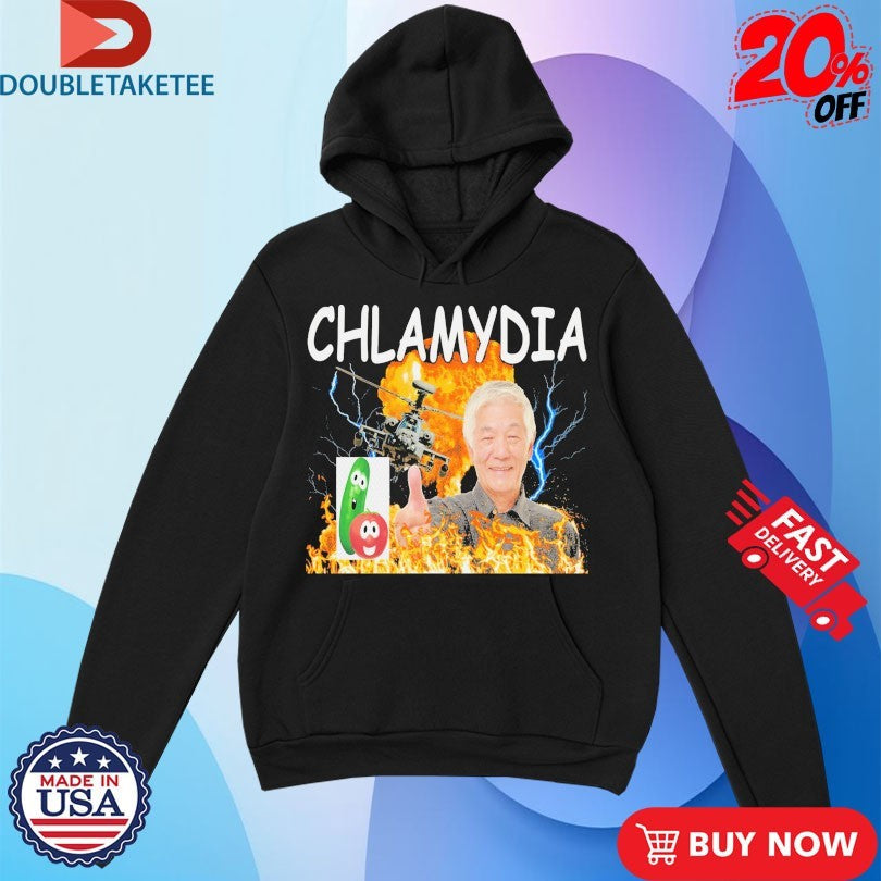 Official Chlamydia Flames Thumb Shirts Unisex , , , Long Sleeve Tee