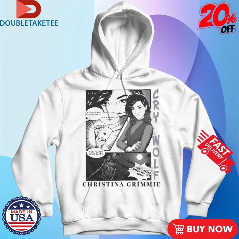 Official Christina Grimmie Cry Wolf Comic Shirts Unisex , , , Long Sleeve Tee