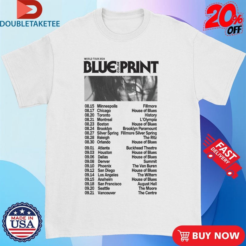 Official Colde Blueprint World Tour 2024 Shirts Unisex , , , Long Sleeve Tee