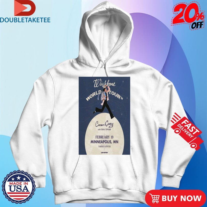 Official Conan Gray Minneapolis MN Feb 19 Target Center 2026 World Tour Shirts Unisex , , , Long Sleeve Tee