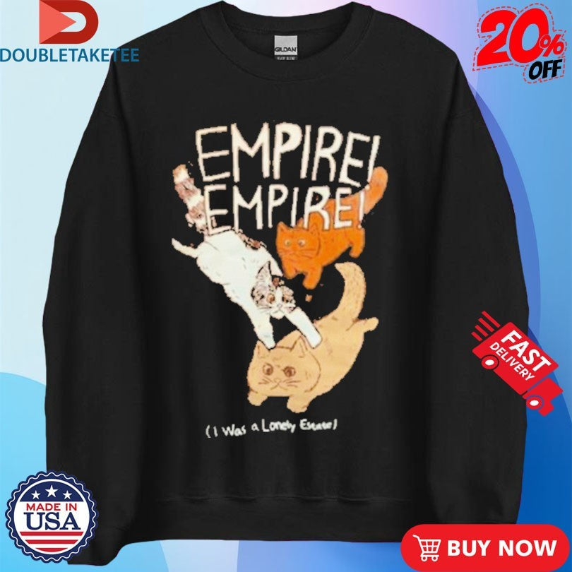Official Count Your Lucky Stars Empire Empire I Was A Lonely Estate Cat Shirts Unisex , , , Long Sleeve Tee