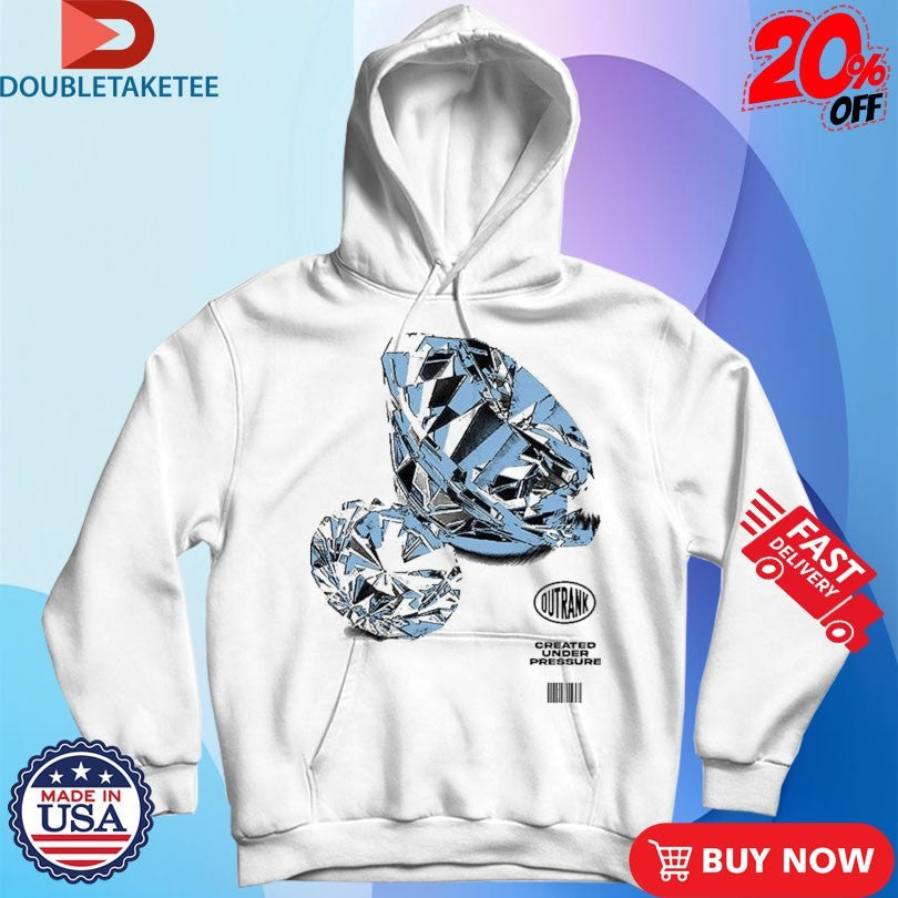 Official Created Under Pressure Outrank Diamond Shirts Unisex , , , Long Sleeve Tee