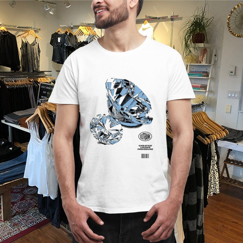Official Created Under Pressure Outrank Diamond Shirts Unisex , , , Long Sleeve Tee