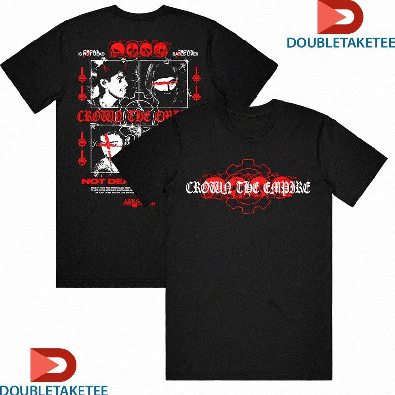 Official Crown The Empire Crown Is Dead Not Dead Yet Tour 2024 Shirts Unisex , , , Long Sleeve Tee
