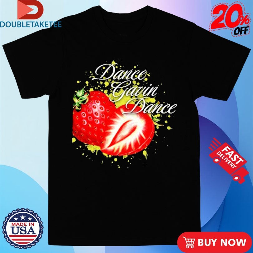 Official Dance Gavin Dance Strawberry Splatter Shirts Unisex , , , Long Sleeve Tee