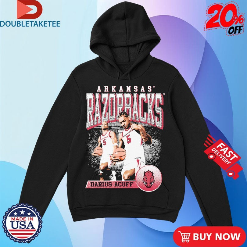 Official Darius Acuff Player Arkansas Razorbacks Shirts Unisex , , , Long Sleeve Tee