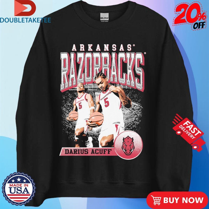 Official Darius Acuff Player Arkansas Razorbacks Shirts Unisex , , , Long Sleeve Tee