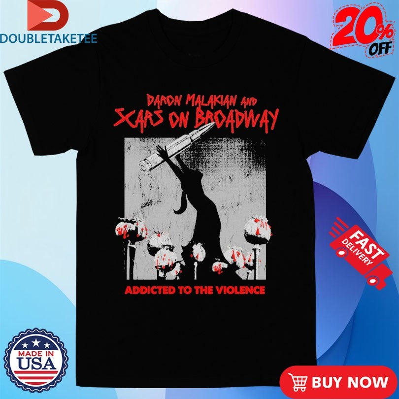 Official Daron Malakian And Scars On Broadway Addicted To The Violence Album Bullet Shirts