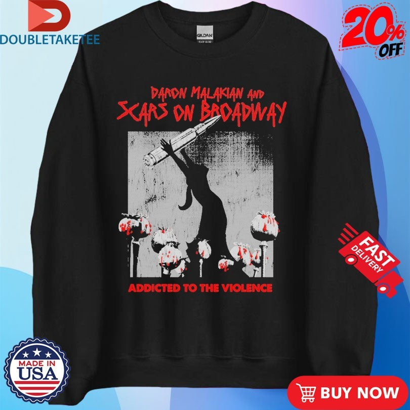 Official Daron Malakian And Scars On Broadway Addicted To The Violence Album Bullet Shirts