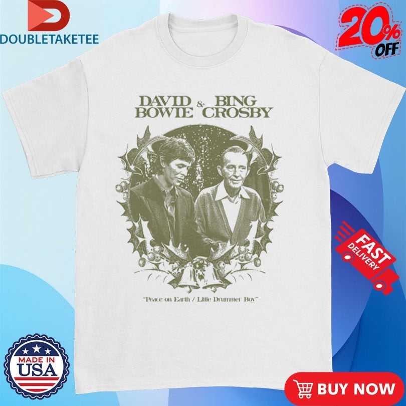 Official David Bowie And Bing Crosby Peace On Earth Little Drummer Boy Christmas Shirts Unisex , , , Long Sleeve Tee