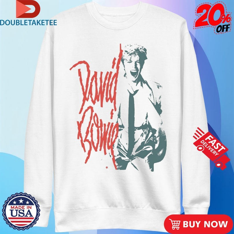 Official David Bowie Mono Shout Shirts Unisex , , , Long Sleeve Tee