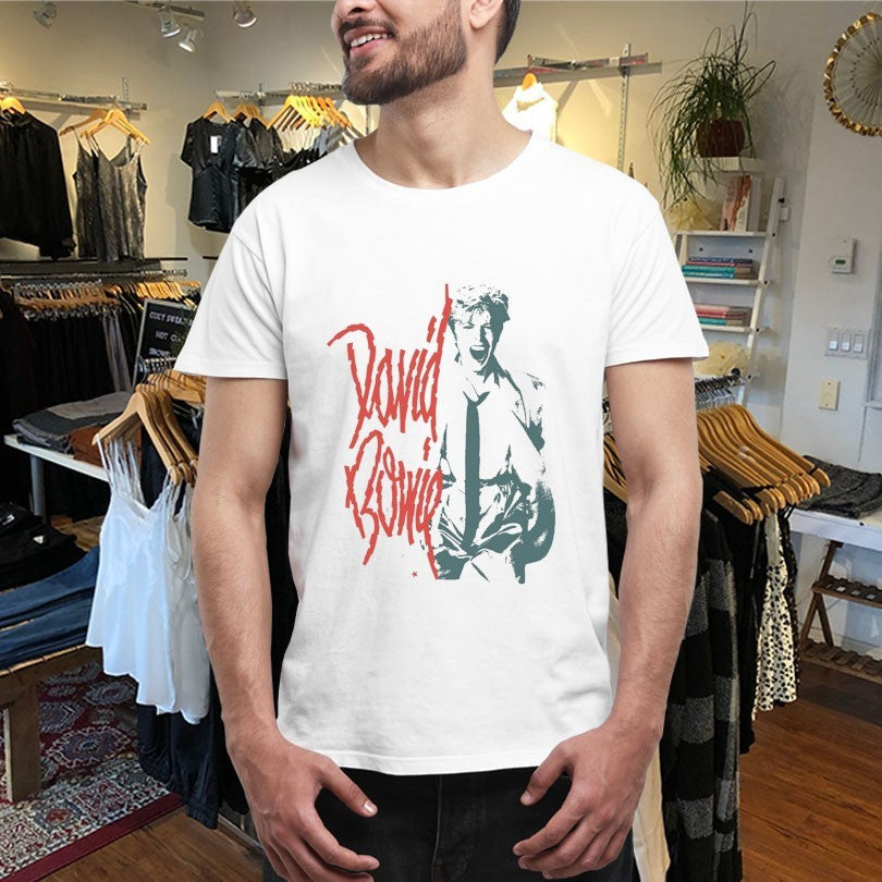 Official David Bowie Mono Shout Shirts Unisex , , , Long Sleeve Tee