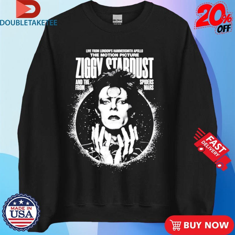 Official David Bowie Ziggy Stardust and The Spiders From Mars Motion Picture Shirts Unisex , , , Long Sleeve Tee