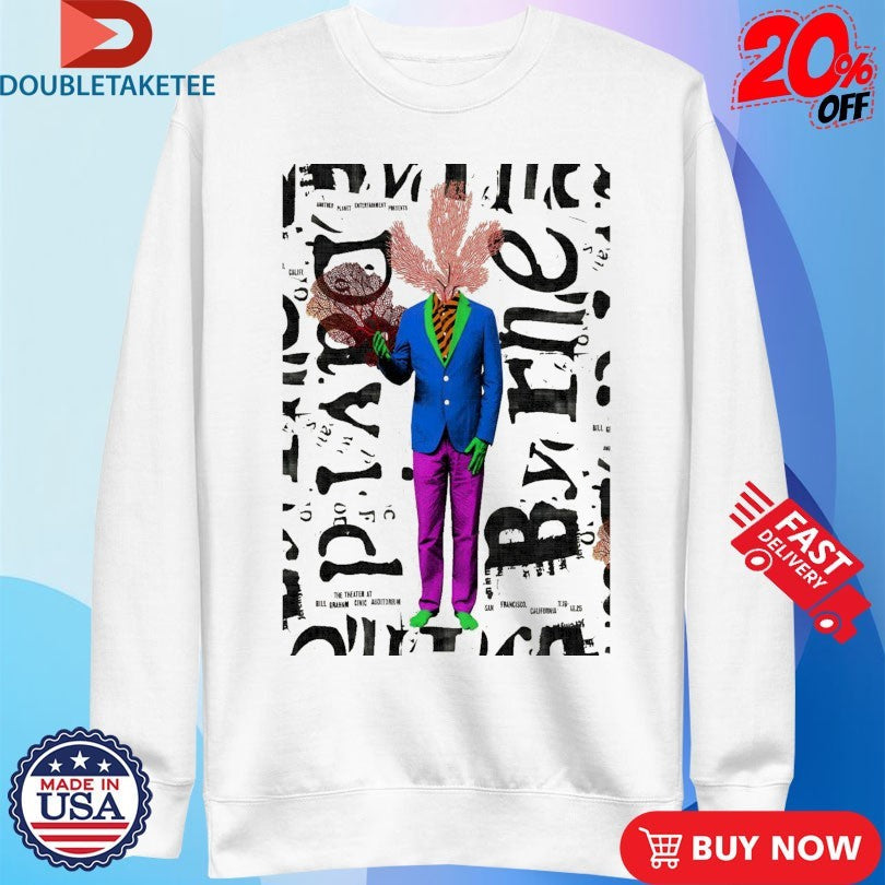 Official David Byrne Nov 16-18 2025 San Francisco CA Shirts Unisex , , , Long Sleeve Tee