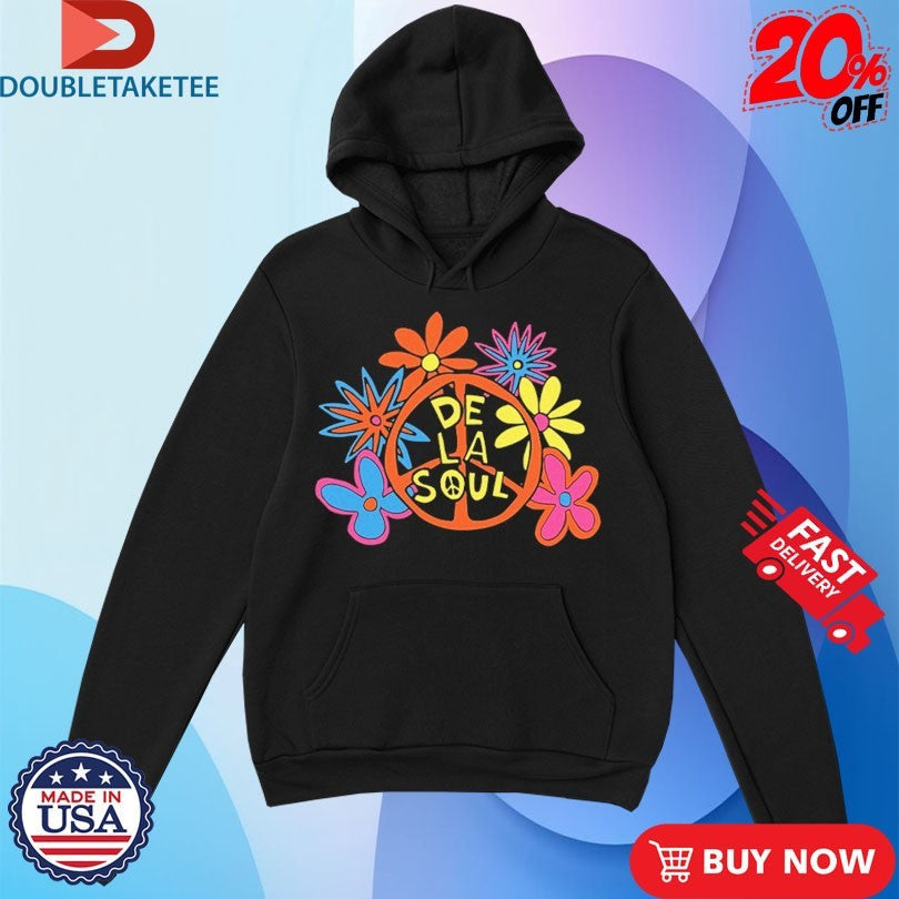 Official De La Soul Floral Peace Shirts Unisex , , , Long Sleeve Tee