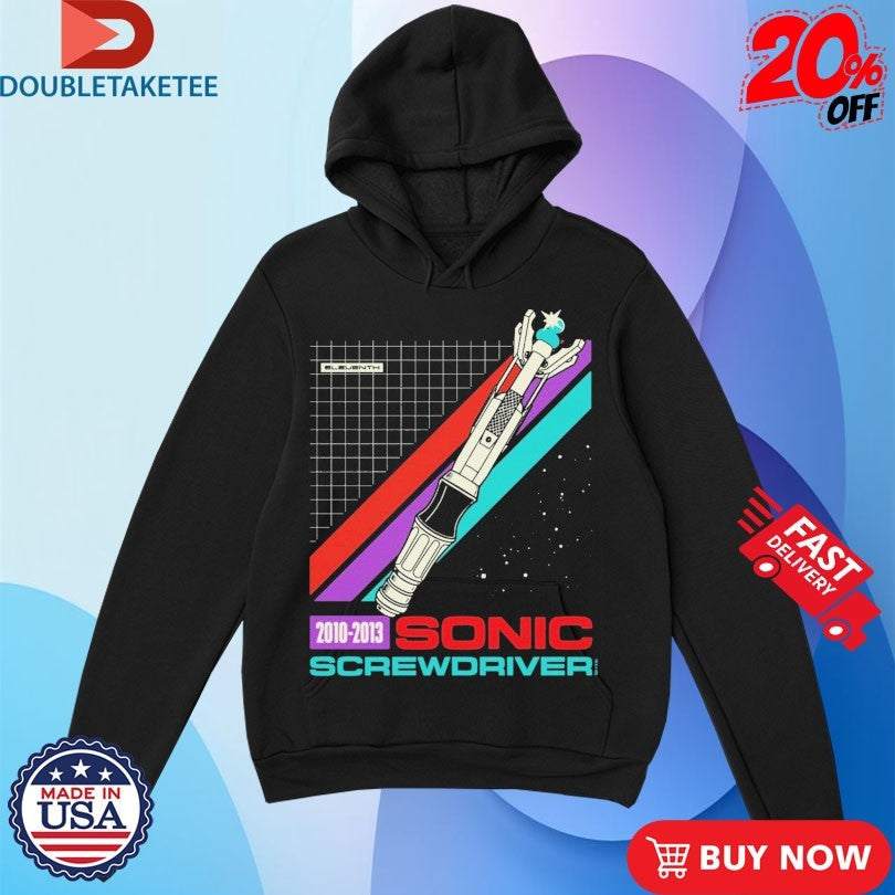 Official Doctor Who Sonic Screwdriver Eleventh Shirts Unisex , , , Long Sleeve Tee