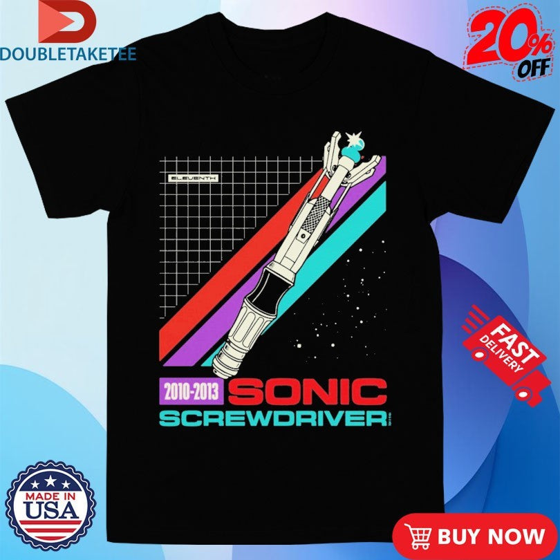 Official Doctor Who Sonic Screwdriver Eleventh Shirts Unisex , , , Long Sleeve Tee
