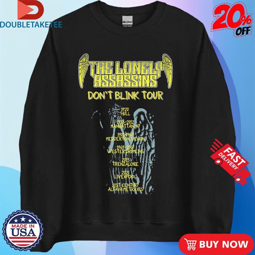 Official Doctor Who The Lonely Assassins Don’t Blink Tour Weeping Angels Shirts Unisex , , , Long Sleeve Tee