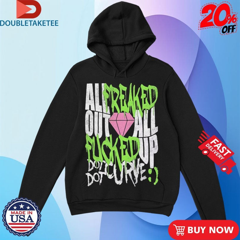Official Dot Dot Curve All Freaked Out All Up Fucked Diamond Shirts Unisex , , , Long Sleeve Tee