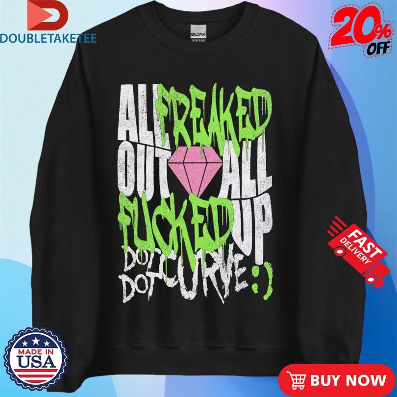 Official Dot Dot Curve All Freaked Out All Up Fucked Diamond Shirts Unisex , , , Long Sleeve Tee
