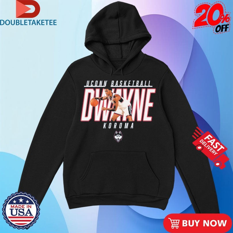 Official Dwayne Koroma Player Posture Uconn Huskies Basketball Shirts Unisex , , , Long Sleeve Tee