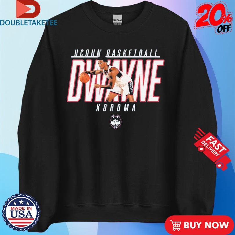 Official Dwayne Koroma Player Posture Uconn Huskies Basketball Shirts Unisex , , , Long Sleeve Tee