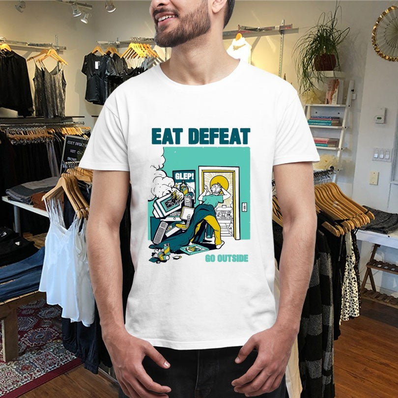 Official Eat Defeat Go Outside Glep Shirts Unisex , , , Long Sleeve Tee