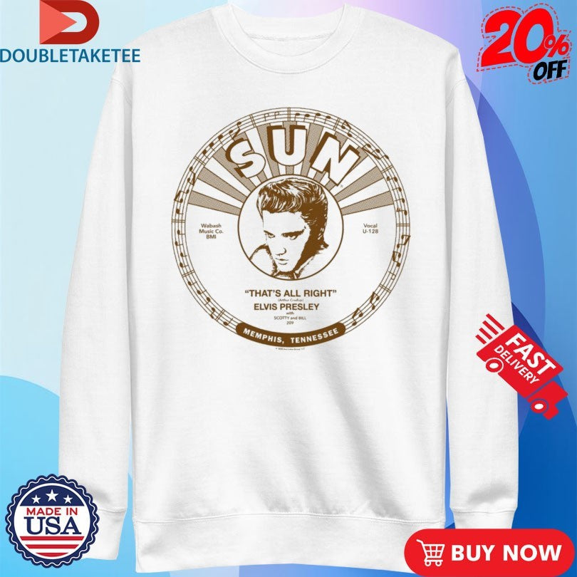 Official Elvis Presley That’s All Right Sun Records Memphis Tennessee Shirts Unisex , , , Long Sleeve Tee