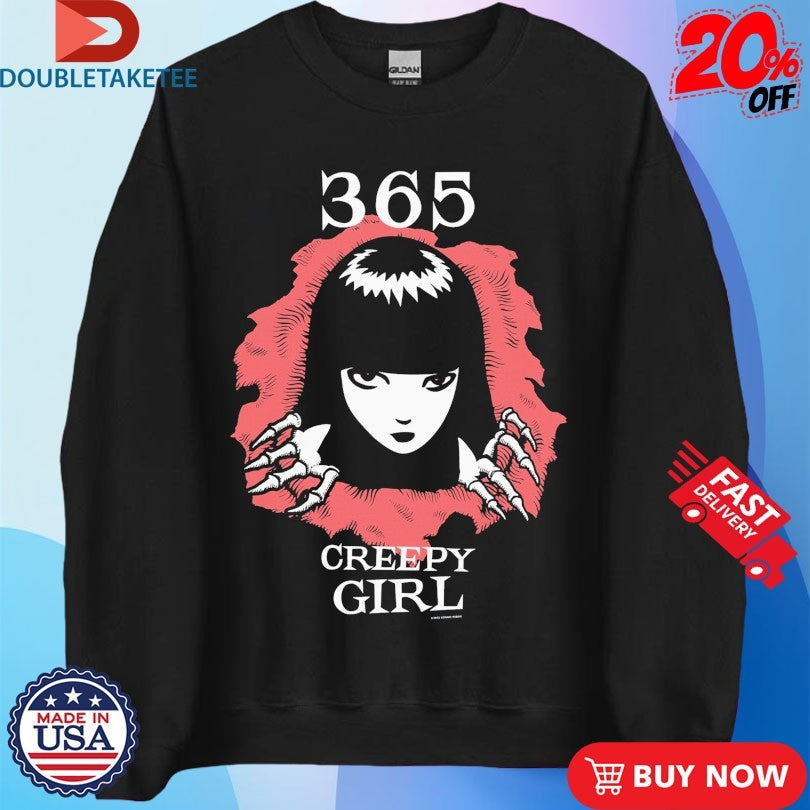 Official Emily The Strange 365 Creepy Girl Shirts Unisex , , , Long Sleeve Tee