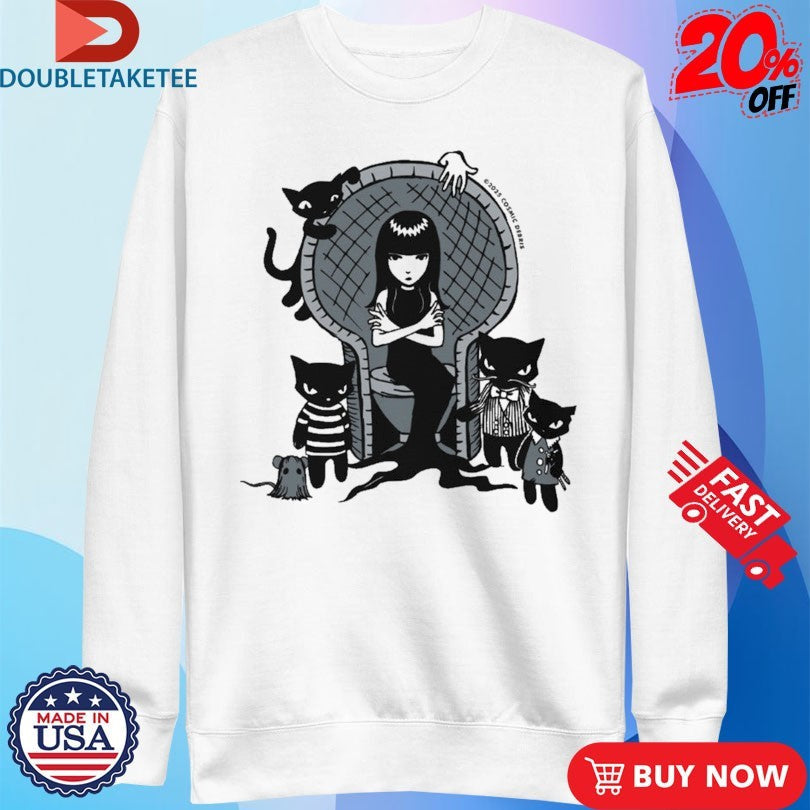 Official Emily The Strange Creepy, Kooky, Ooky, &amp; Spooky Shirts Unisex , , , Long Sleeve Tee