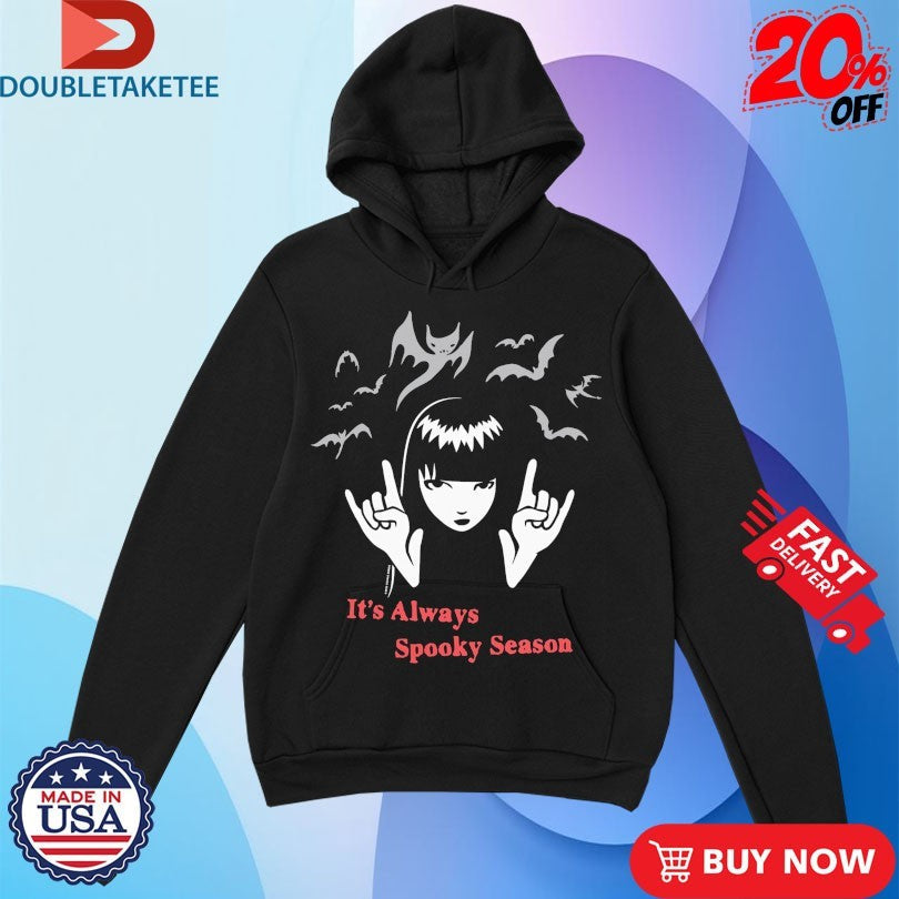 Official Emily The Strange It’s Always Spooky Season Shirts Unisex , , , Long Sleeve Tee