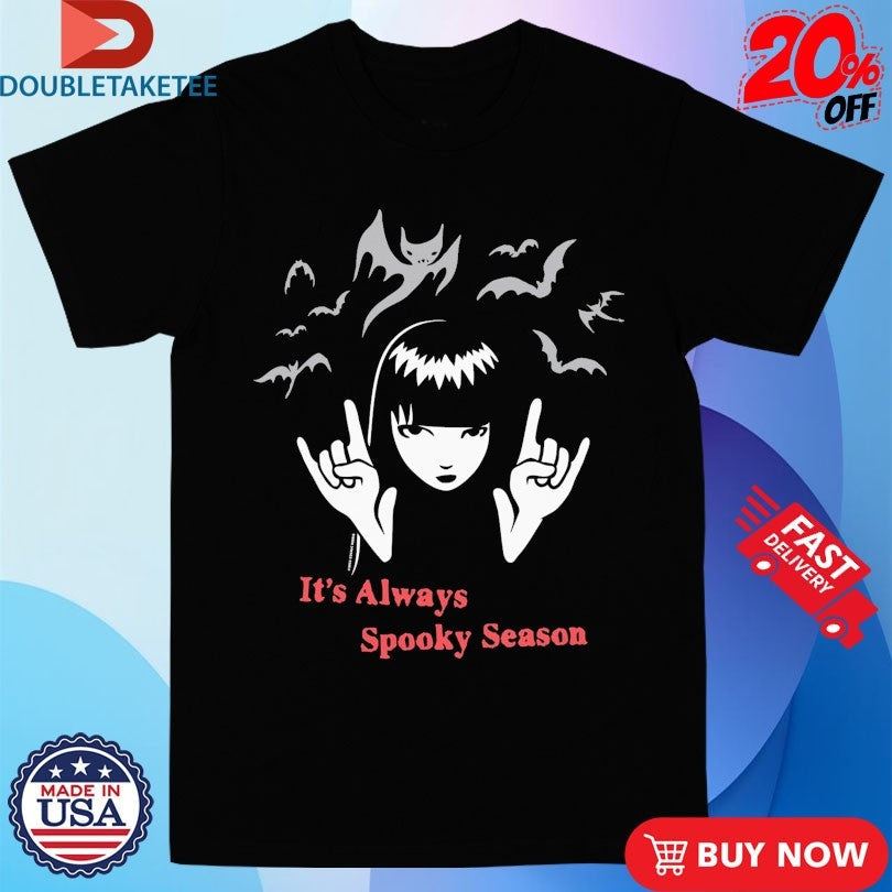 Official Emily The Strange It’s Always Spooky Season Shirts Unisex , , , Long Sleeve Tee