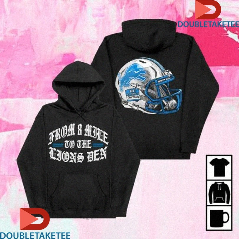 Official Eminem X Detroit Lions From 8 Mile To The Lions Den Shirts Unisex , , , Long Sleeve Tee