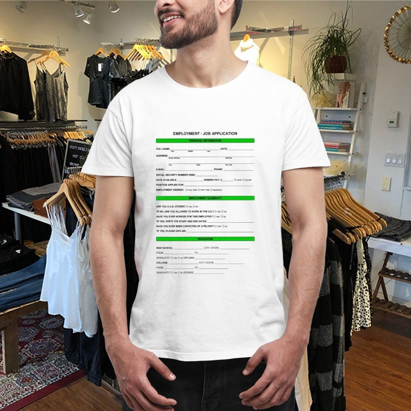 Official Employment Job Application Eligibilty Education Application Shirts Unisex , , , Long Sleeve Tee