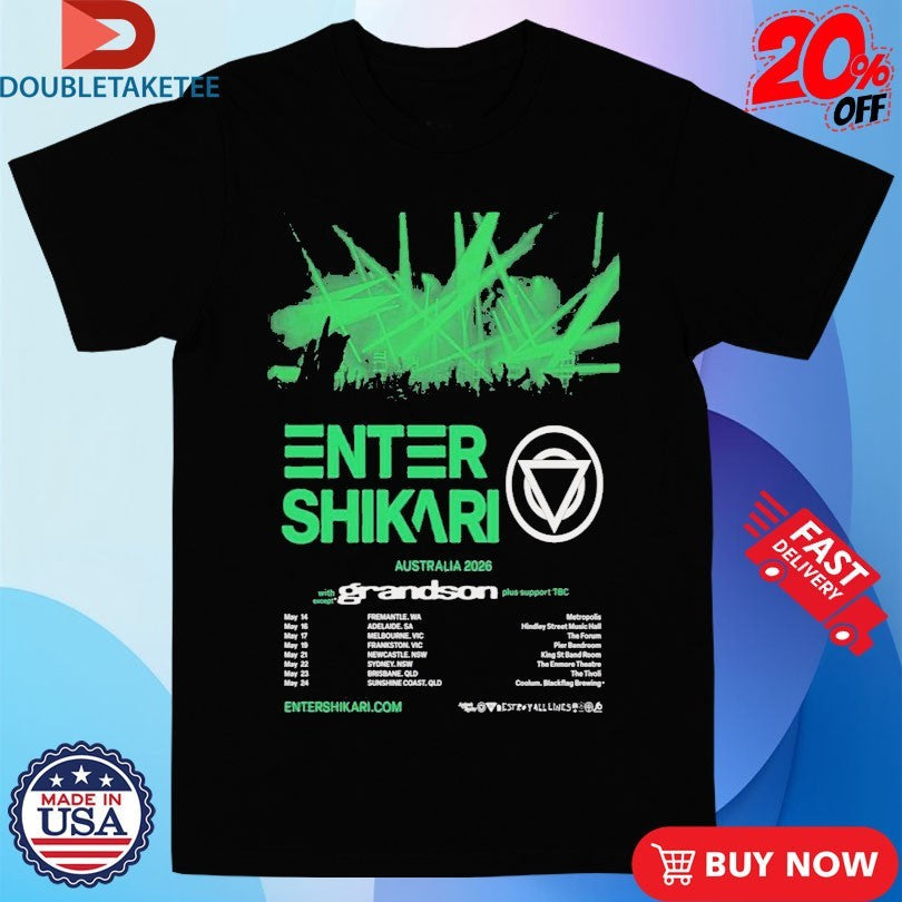 Official Enter Shikari Tour 2026 Australian Shirts Unisex , , , Long Sleeve Tee