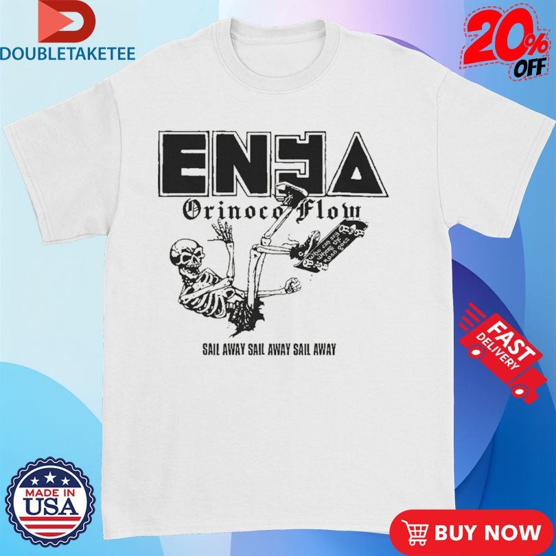 Official Enya Orinoco Flow Sail Away JFA Punk Skeleton Skate Shirts Unisex , , , Long Sleeve Tee