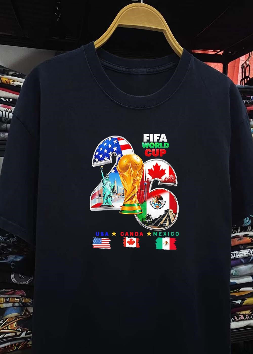 FIFA Merchandise 2026 World Cup USA Canada Mexico Soccer T-Shirt