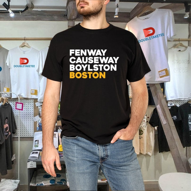 Official Fenway Causeway Boylston Boston Bruins Shirts Unisex , , , Long Sleeve Tee