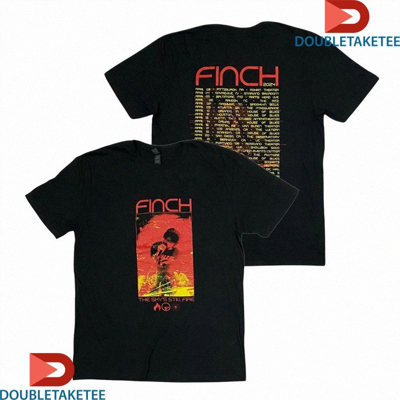 Official Finch The Sky’s Still Fire Spring Tour 2024 Shirts Unisex , , , Long Sleeve Tee