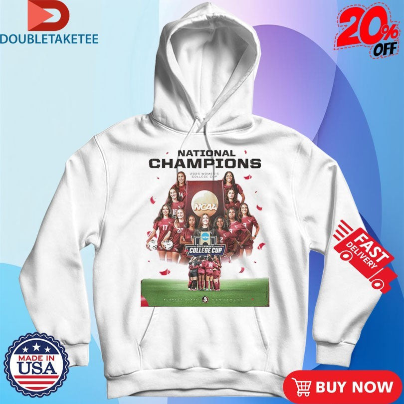 Official Florida State Seminoles Women’s Soccer Are The National Champions 2025 Women College Cup NCAA Shirts