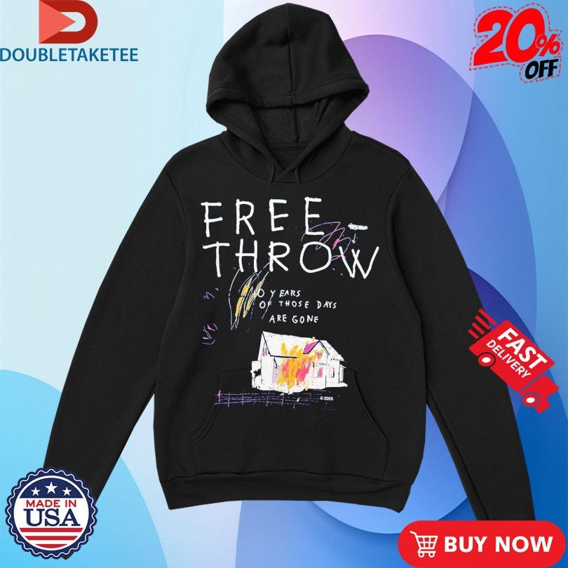 Official Free Throw 10 Years Of Those Days Are Gone Shirts Unisex , , , Long Sleeve Tee