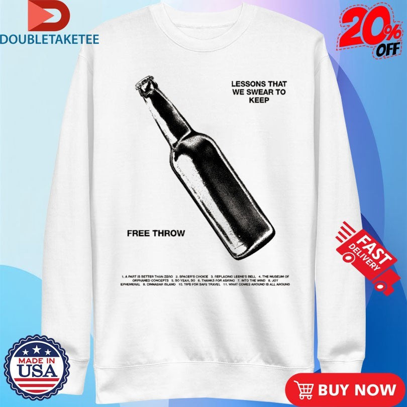 Official Free Throw Lessons That We Swear To Keep Bottle Shirts Unisex , , , Long Sleeve Tee