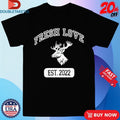 Official Fresh Love Est 2022 Deer Shirts Unisex , , , Long Sleeve Tee