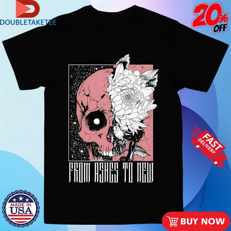 Official From Ashes To New Deadbloom Skull Flower Shirts Unisex , , , Long Sleeve Tee