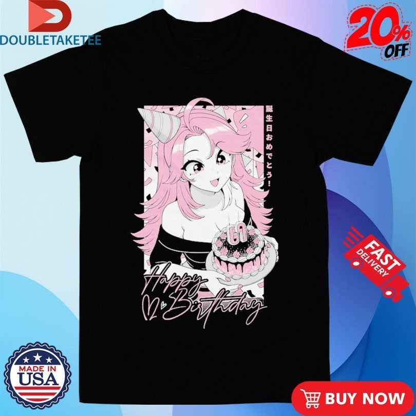 Official Gamersupps Happy Birthday Girl Anime Waifu Shirts Unisex , , , Long Sleeve Tee