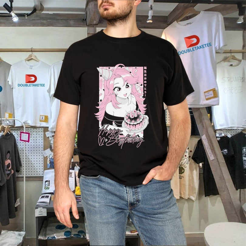Official Gamersupps Happy Birthday Girl Anime Waifu Shirts Unisex , , , Long Sleeve Tee