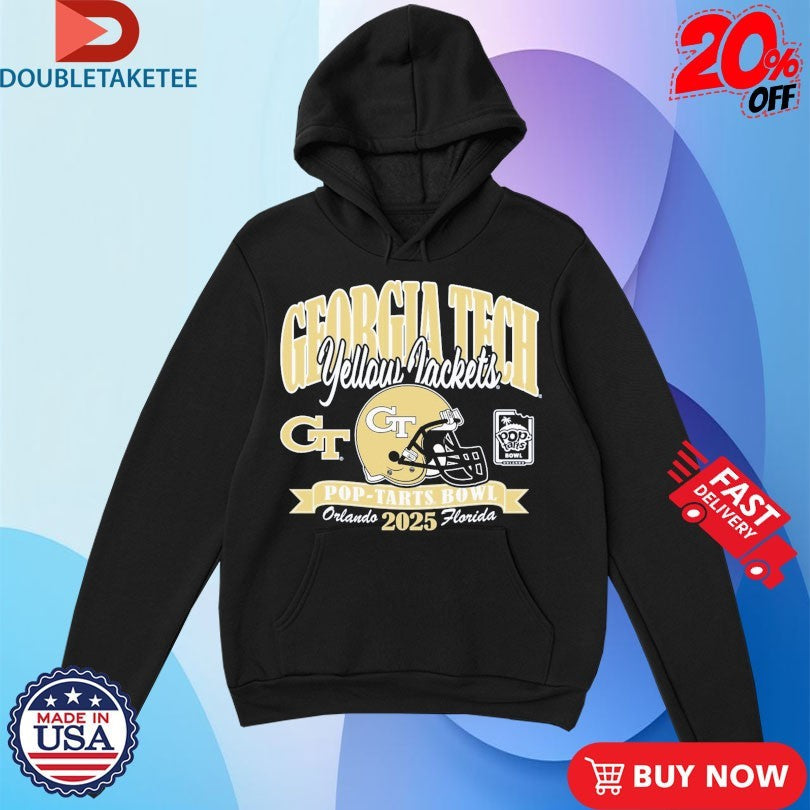 Official Georgia Tech Yellow Jackets Football Pop-Tarts Bowl Orlando Florida Helmet 2025 Shirts